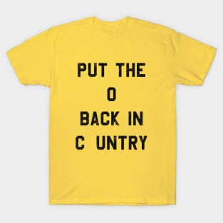 Shooter Jennings - Put The O Back in Country Quote Tee Design T-Shirt